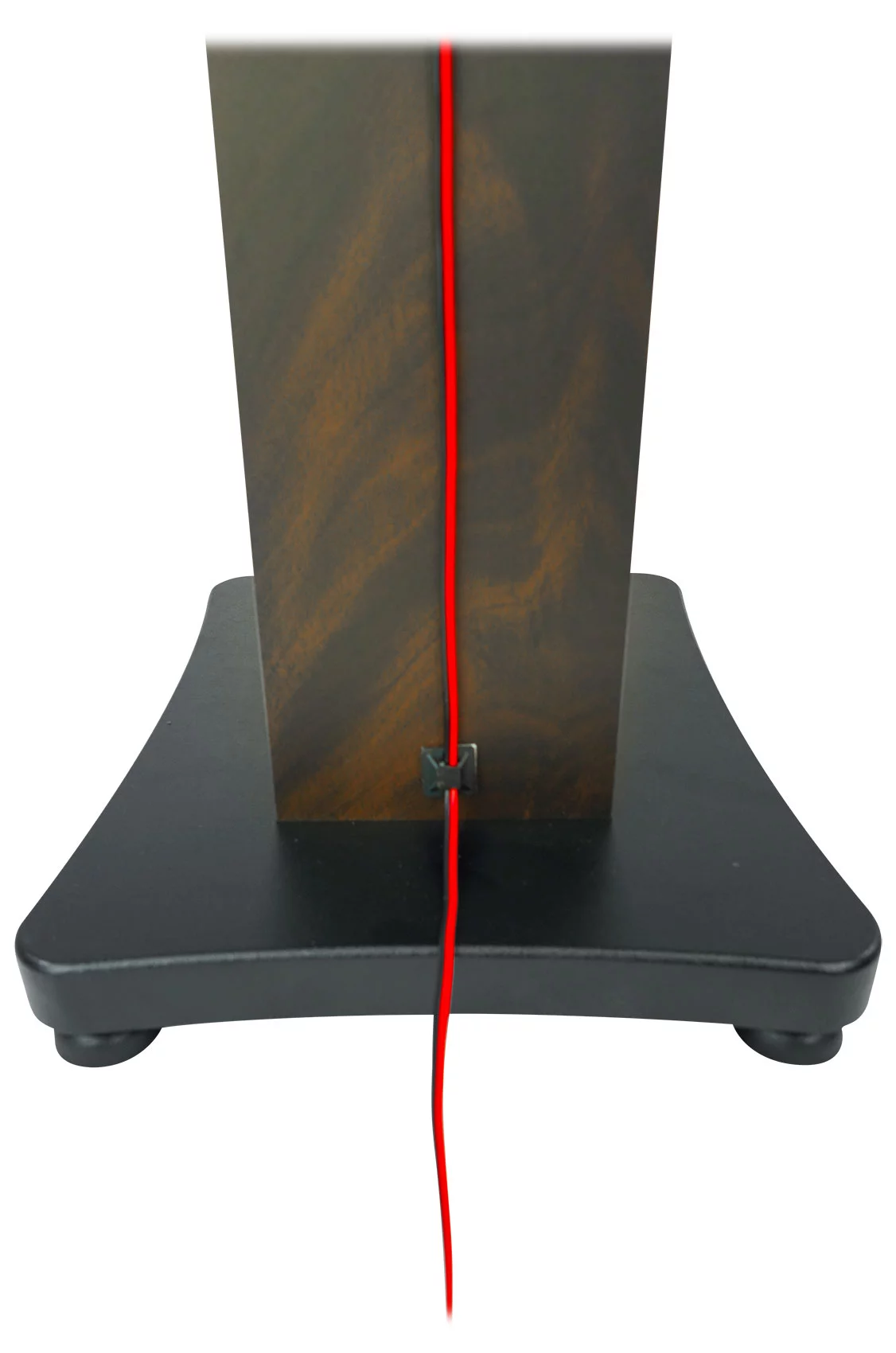 (2) Rockville SS28D Dark Wood Grain 28" Speaker Stands Fits Mackie CR5-X