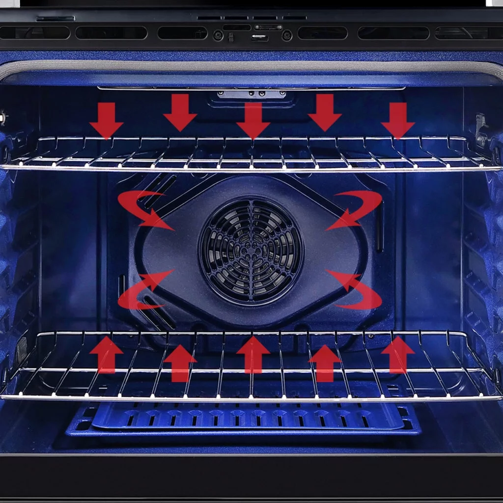 Cosmo 30" Double Wall Oven in Stainless Steel with True European Convection