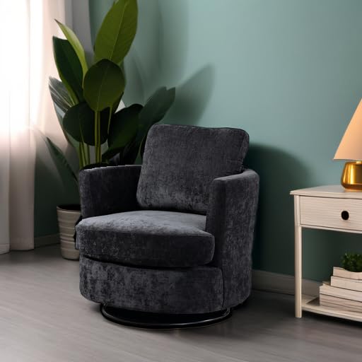 ODUWA Swivel Barrel Chair Set of 2
