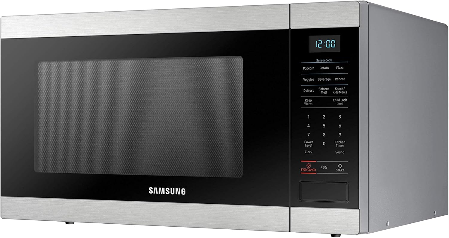 SAMSUNG Countertop Microwave Oven with 1.9 Cu. Ft. Capacity - Smart Sensor, Easy to Clean Interior, 950 Watts of Power, Auto Defrost