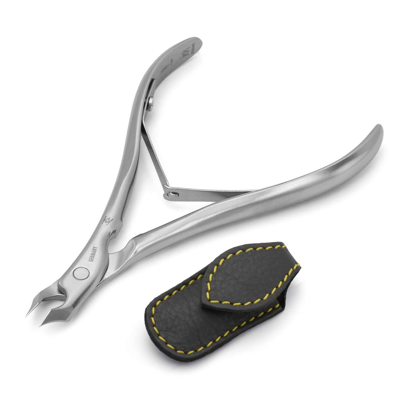 GERMANIKURE 5mm Tower Point Cuticle Nippers 1/2 (Half) Jaw, FINOX Surgical Stainless Steel
