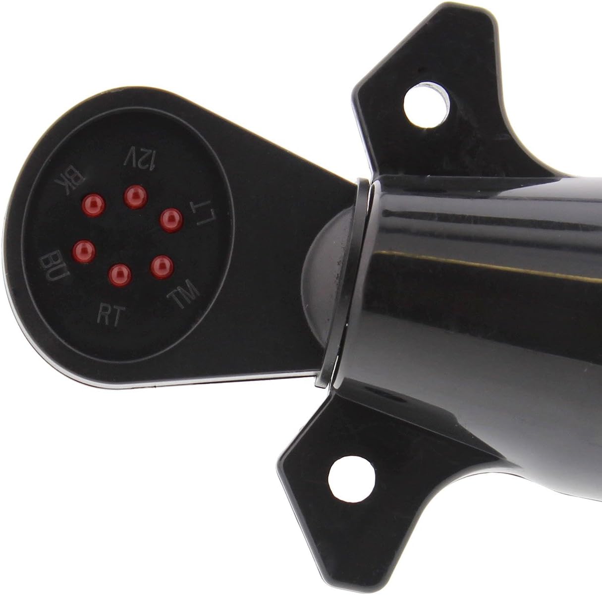 ABN 12V 7 Way Flat Pin Connector Tester - Electrical Tester for Any 7 Way Adaptor, Rotatable LED Display