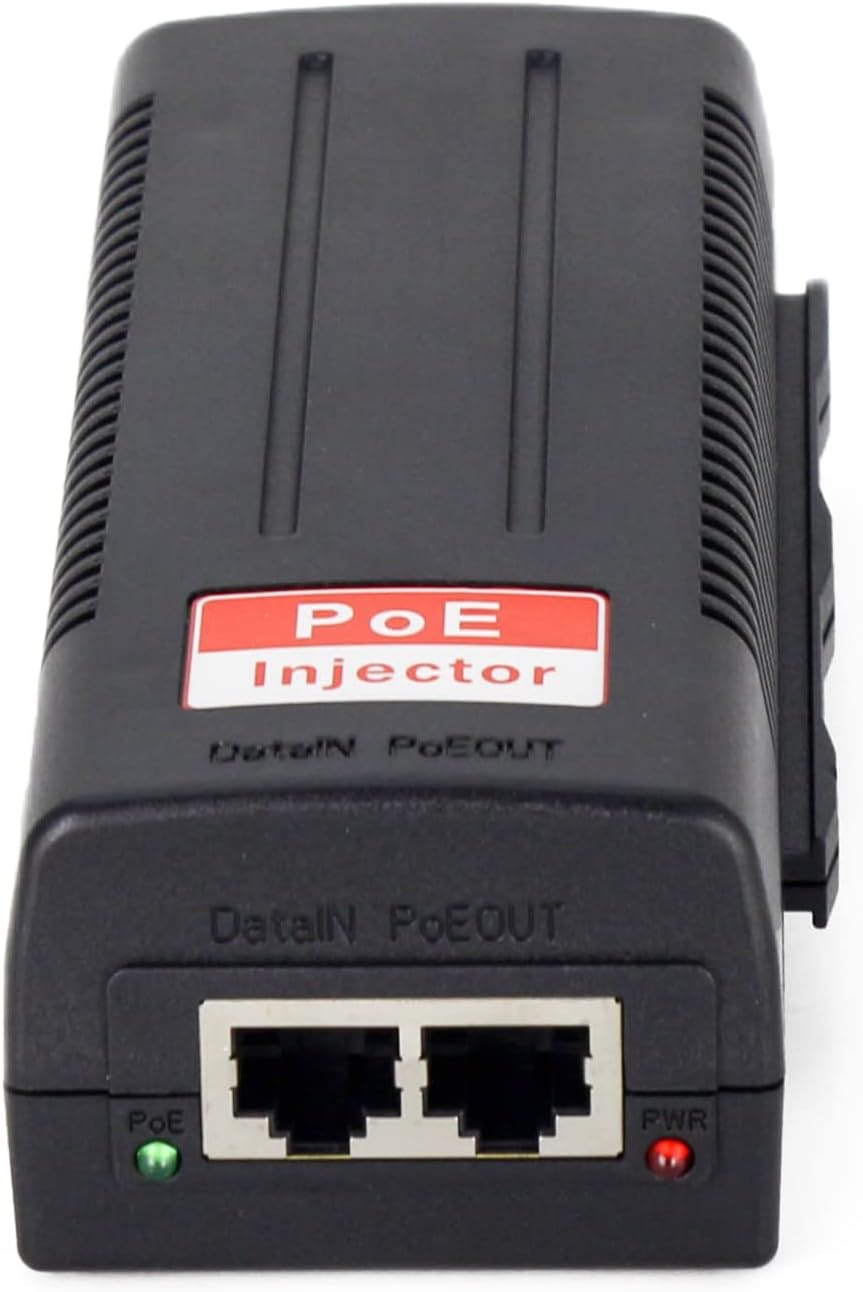 Gigabit PoE Injector Single Port Power Over Ethernet 30W Compliant 10/100/1000Mbps for IP Security Camera Pack of 2