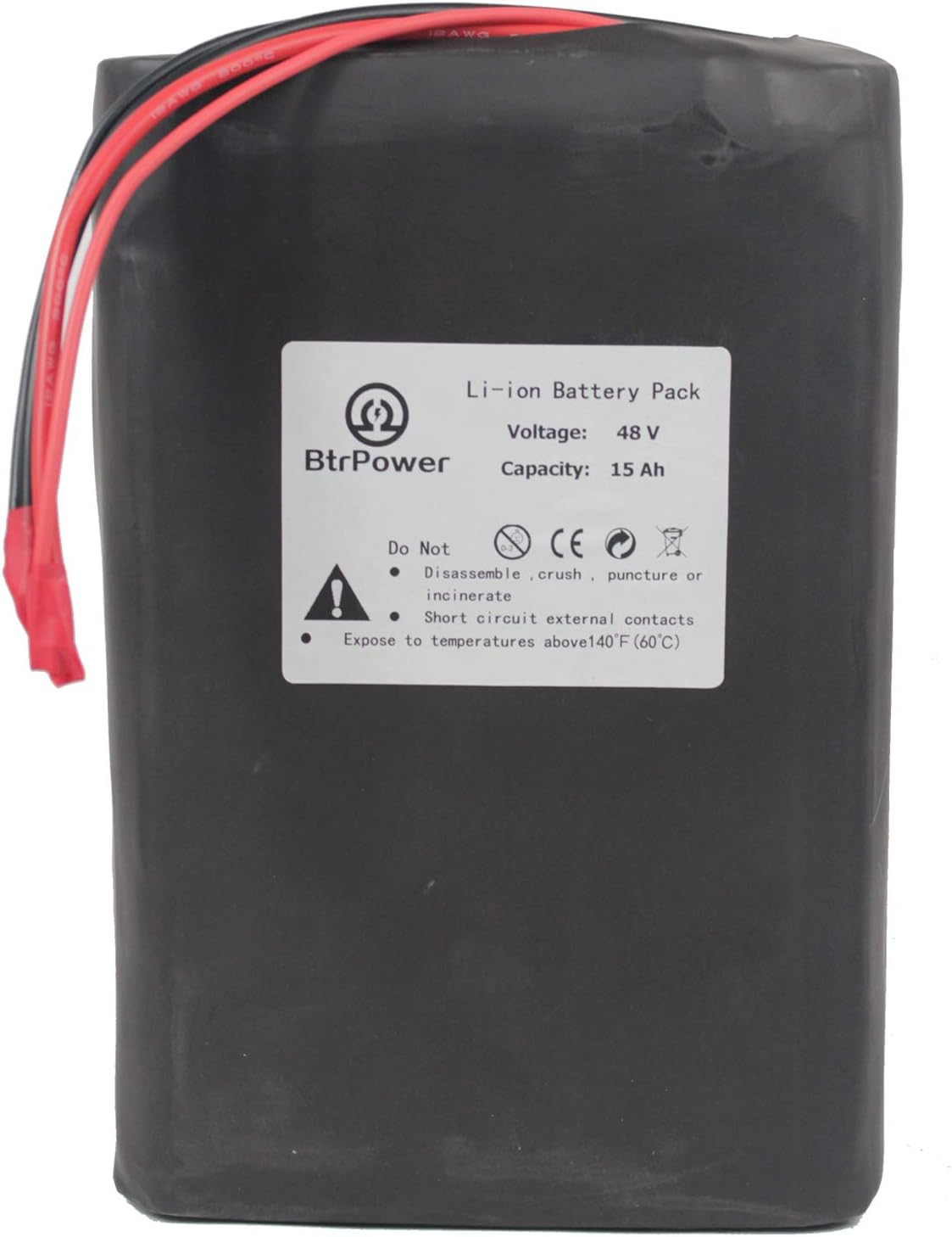 NewEnergy Ebike Battery 48V 10AH-50AH Lithium ion / LiFePO4 Battery Pack with 5A Charger and 50A BMS for 3000W-350W Motor…