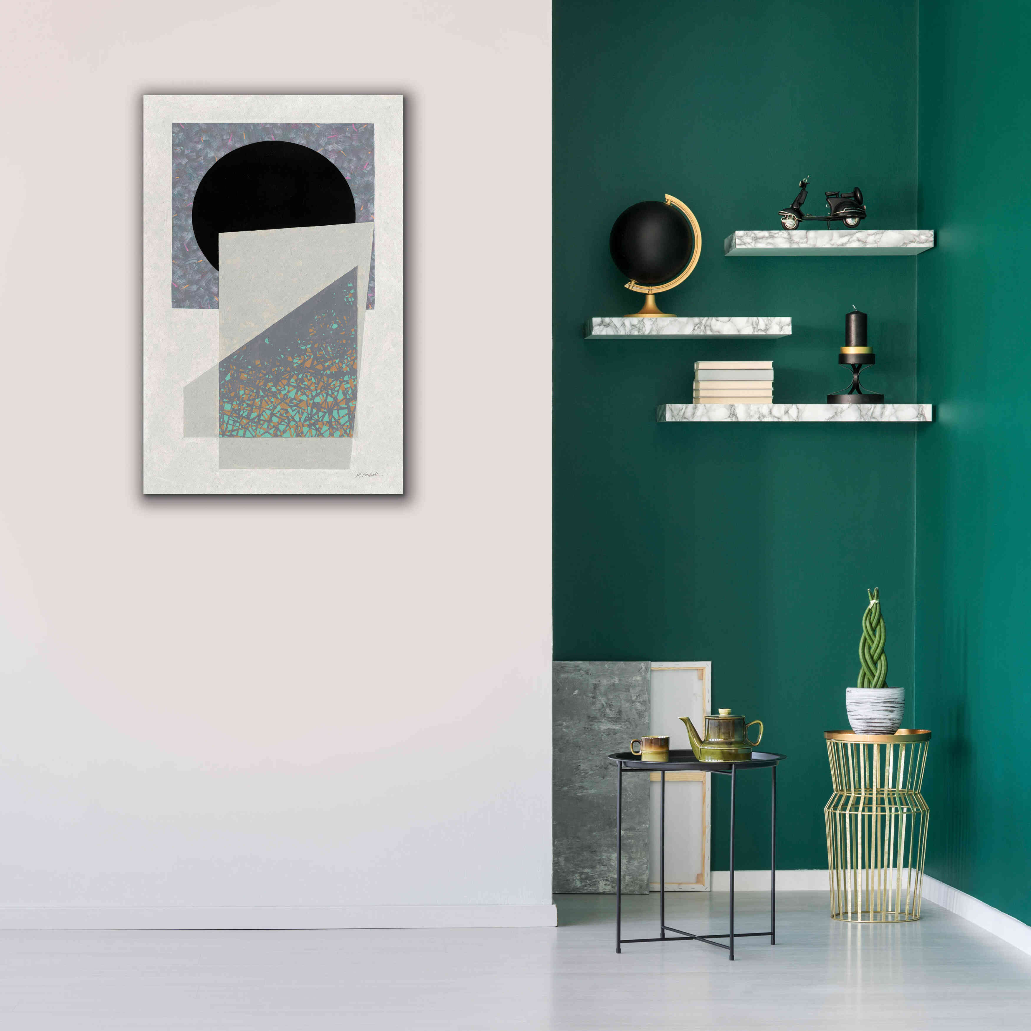 Epic Graffiti 'Full Moon I V2' by Mike Schick, Giclee Canvas Wall Art, 26"x40"