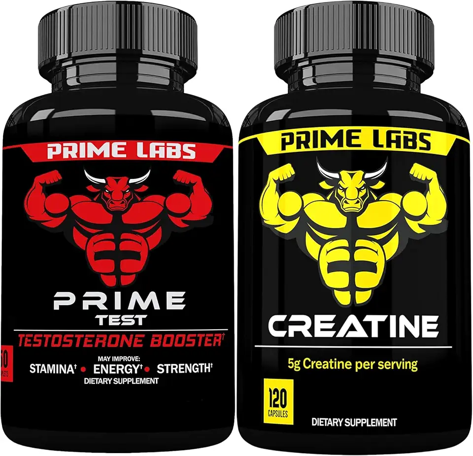 Prime Labs Prime Test + Creatine Capsules - Kansas Nuitrition - HNZSDS