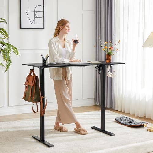 Standing Desk, Adjustable Height Electric Sit Stand Up Down Computer Table