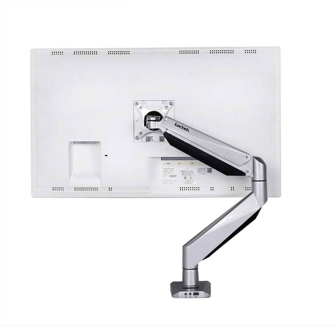 Loctek D7L Heavy Duty GAS Spring Swing Single Monitor Mount Arm