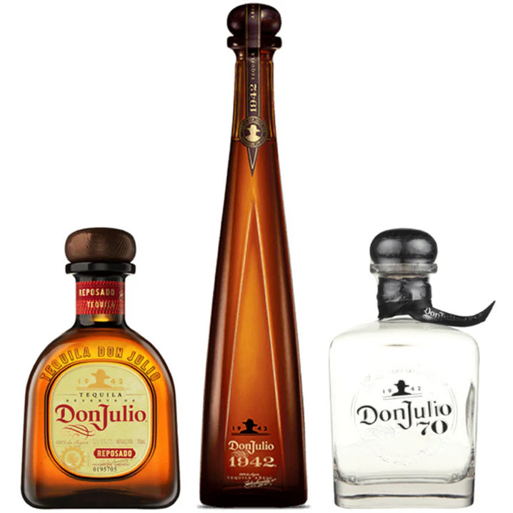 Don Julio 1942 Anejo Tequila & Don Julio Tequila Reposado & Don Julio Anejo 70th Anniversary Tequila Bundle - Nestor Liquor