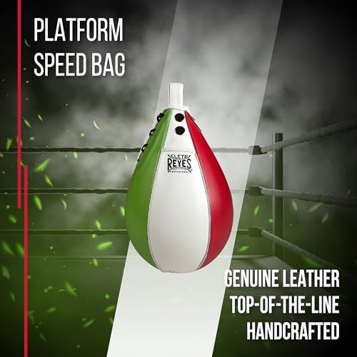 CLETO REYES Platform Leather Punching Speed Bag for Boxing, MMA, Muay Thai, Training Equipment
