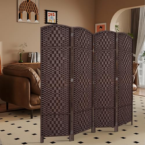 Room Divider, Room Dividers and Folding Privacy Screens, 16in Privacy Screen, 6 Panel Temporary Wall Partitions, 6ft Space Separation Panel Screen