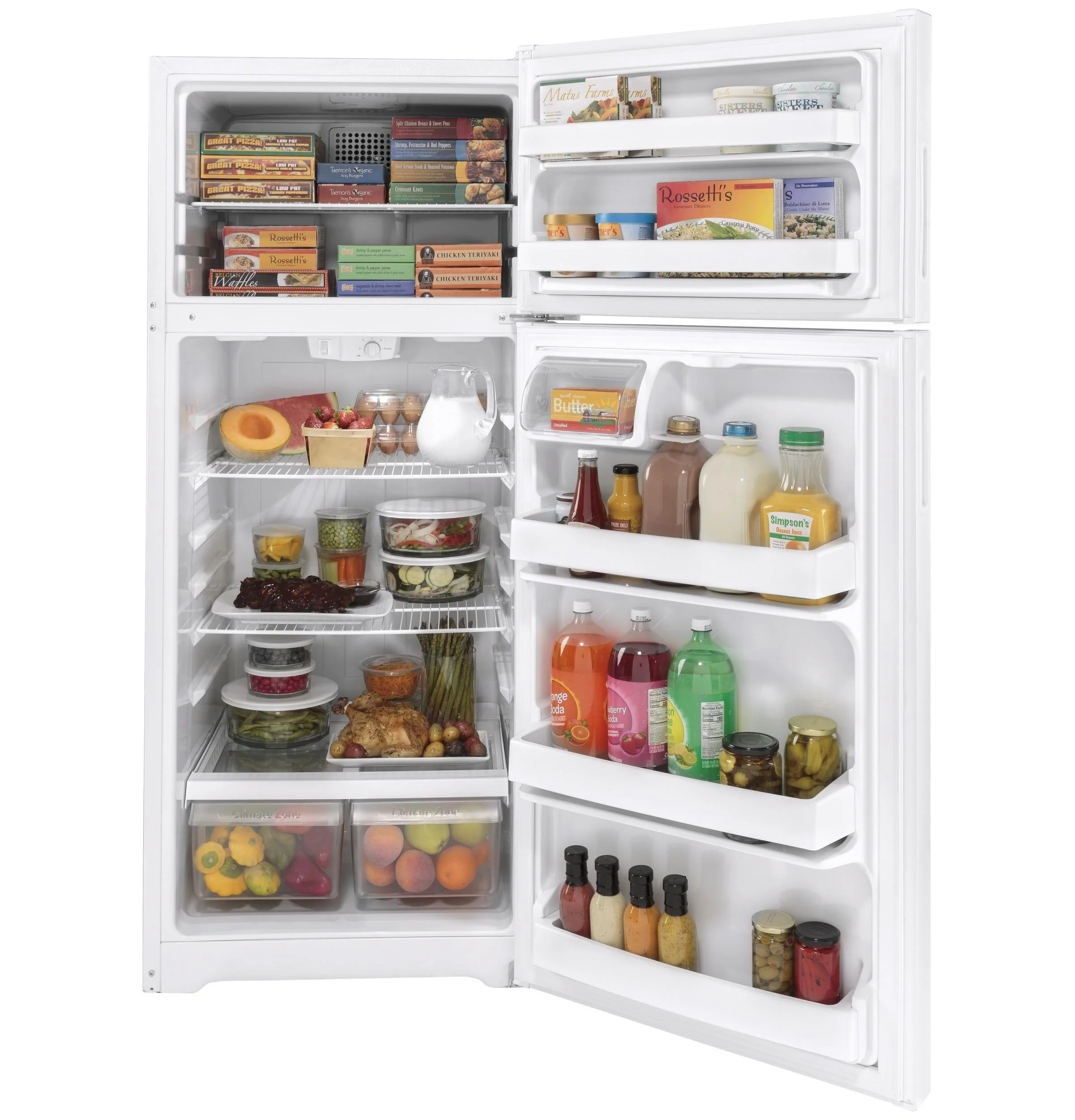 Ge Hps18btnr Hotpoint 28" Wide 17.5 Cu. Ft. Energy Star Rated Full Size Refrigerator -