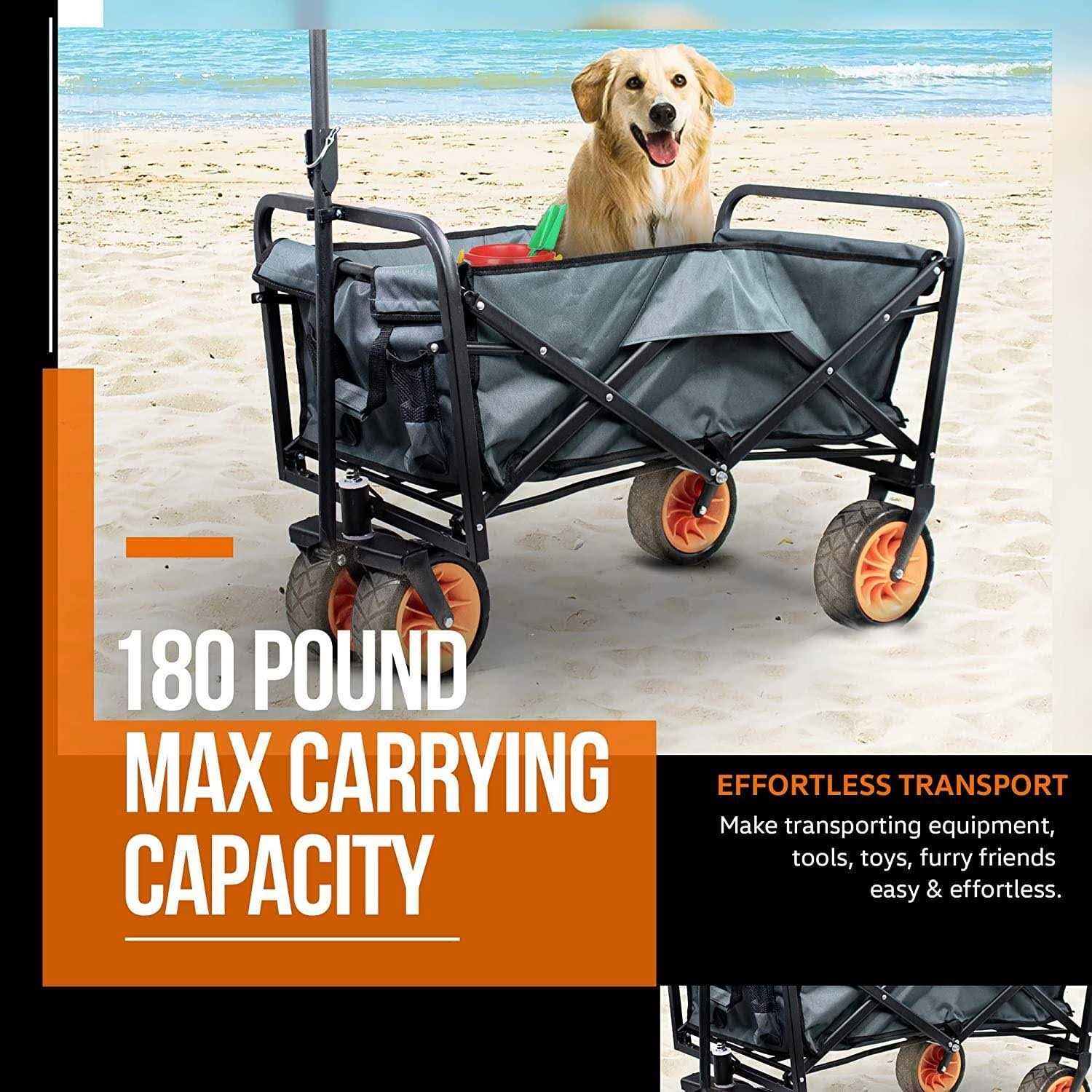 SuperHandy Scooter Cargo Trailer 155 lbs Capacity - Sports Supplies Online Store