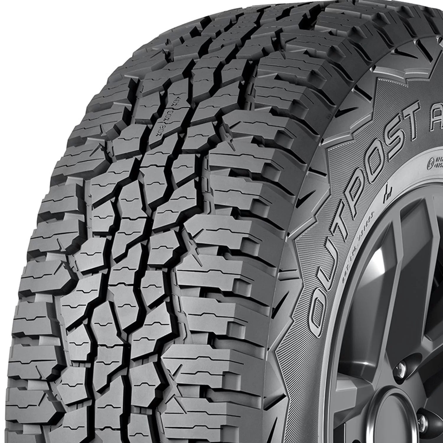 Nokian Outpost AT All Terrain 245/70R16 107T Light Truck Tire Fits: 2004 Jeep Grand Cherokee Laredo, 2000-06 Toyota Tundra SR5