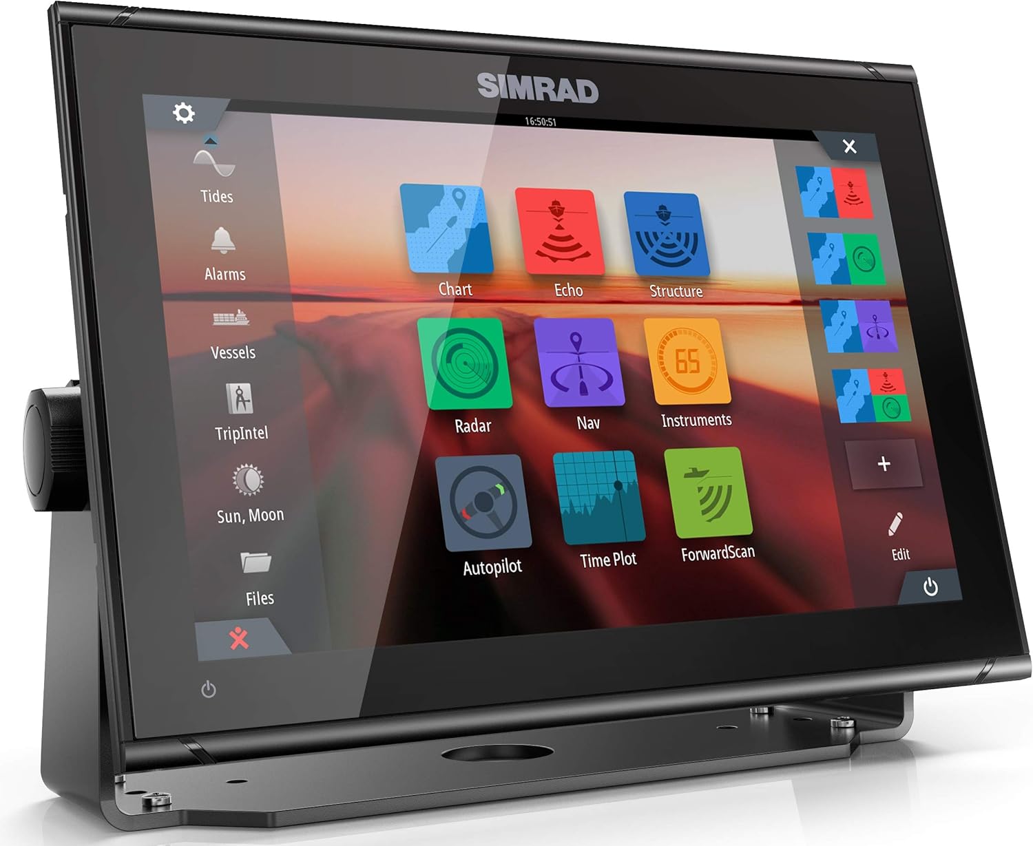 Simrad GO7 XSR - 7-inch Chartplotter with HDI Transducer, C-MAP Discover Chart Card, Black (000-14326-002)