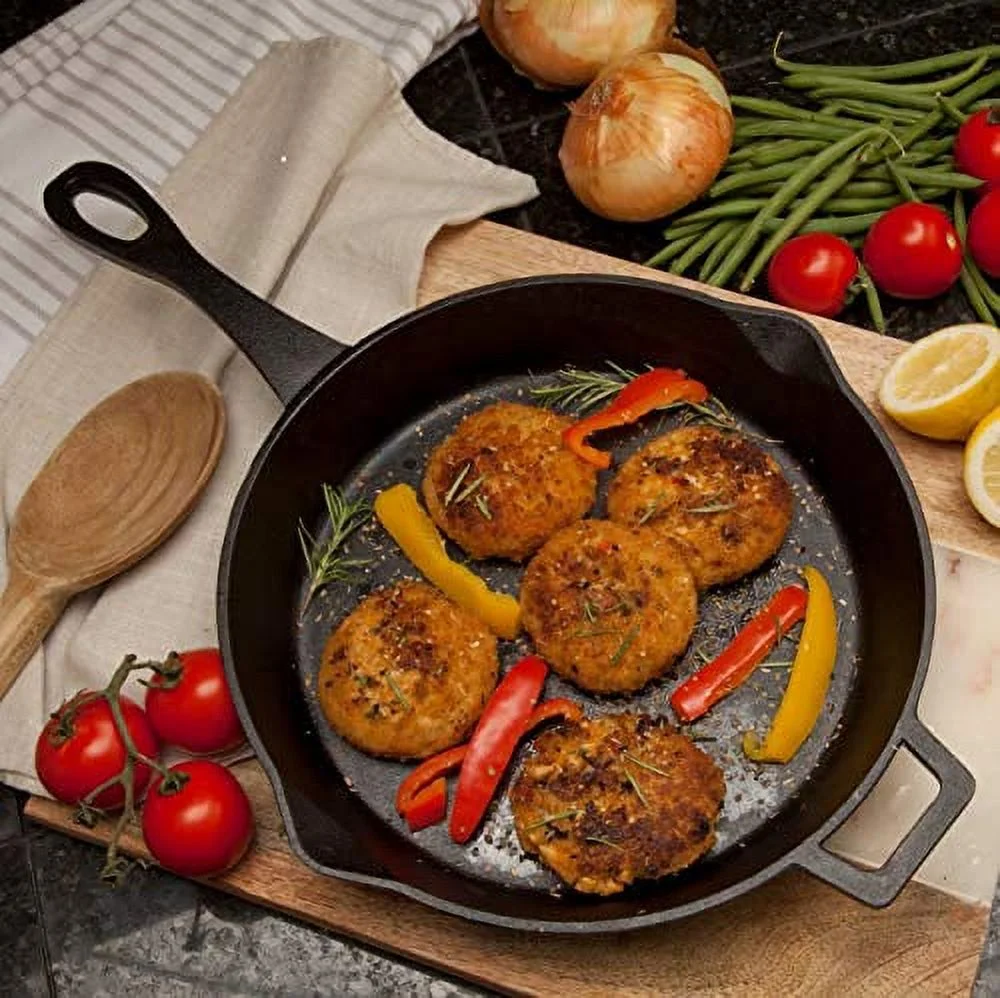 Bayou Classic 7405 3 Piece Cast Iron Skillet Set, 10"/12"/14"