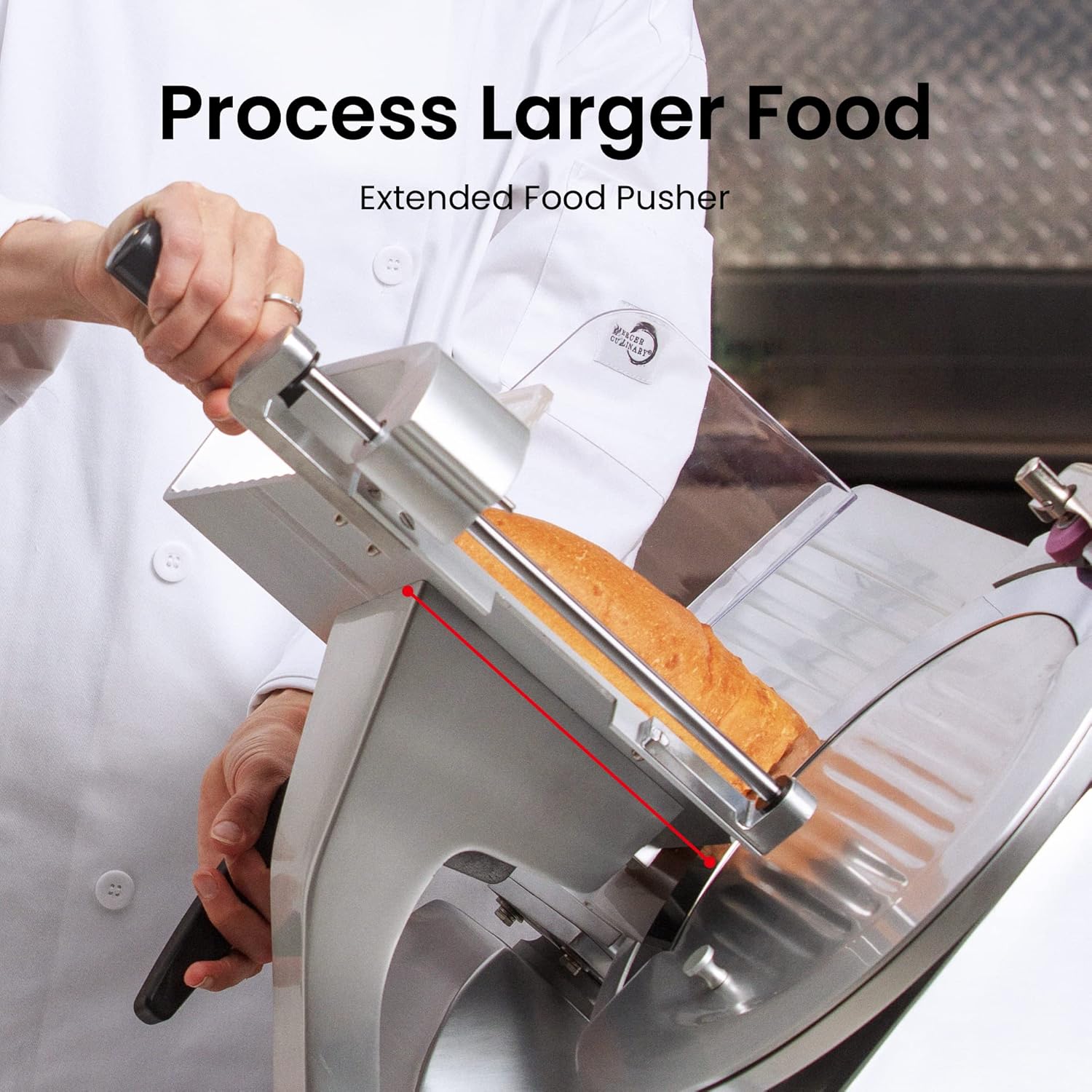 Toogood Premium Commercial 180w, 1/4HP Electric Meat Slicer, 8.7 Italian Carbon Steel Blade, Quiet Performance, Frozen Meat/ Cheese/ Food Slicer