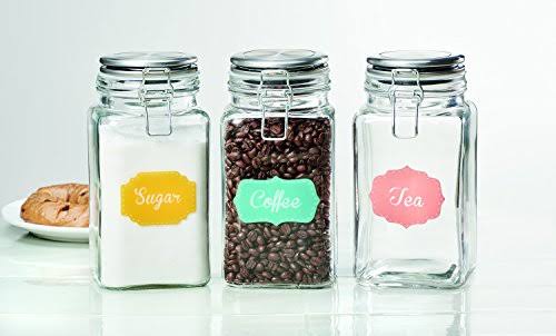 Amici Home Ashby Copper Metal Canister, Assorted Set of 4 Sizes