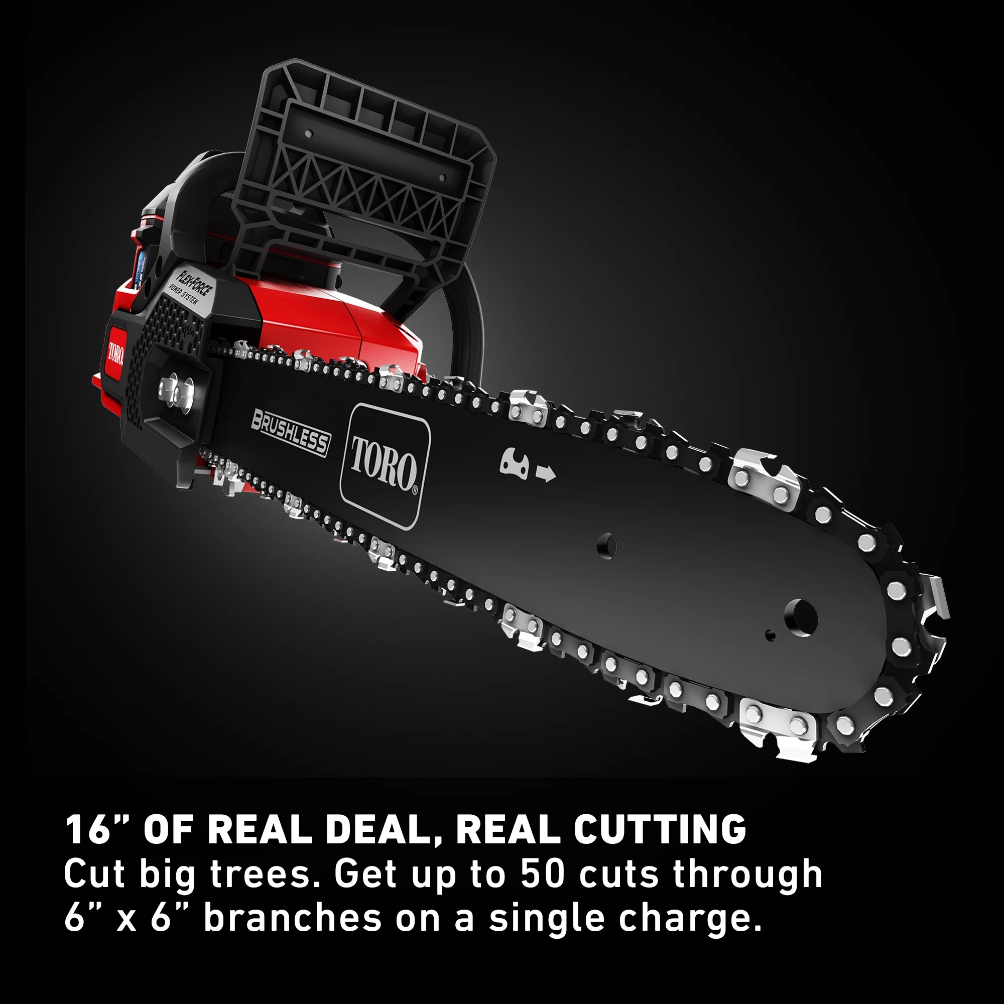 Toro Flex Force 60V 16 Lithium Ion Battery Electric Chainsaw (Tool Only)