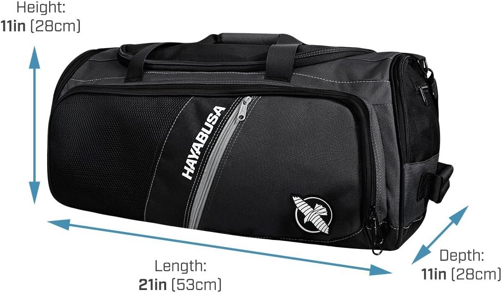 Hayabusa Ryoko Duffle Bag - Black/Grey, 50L