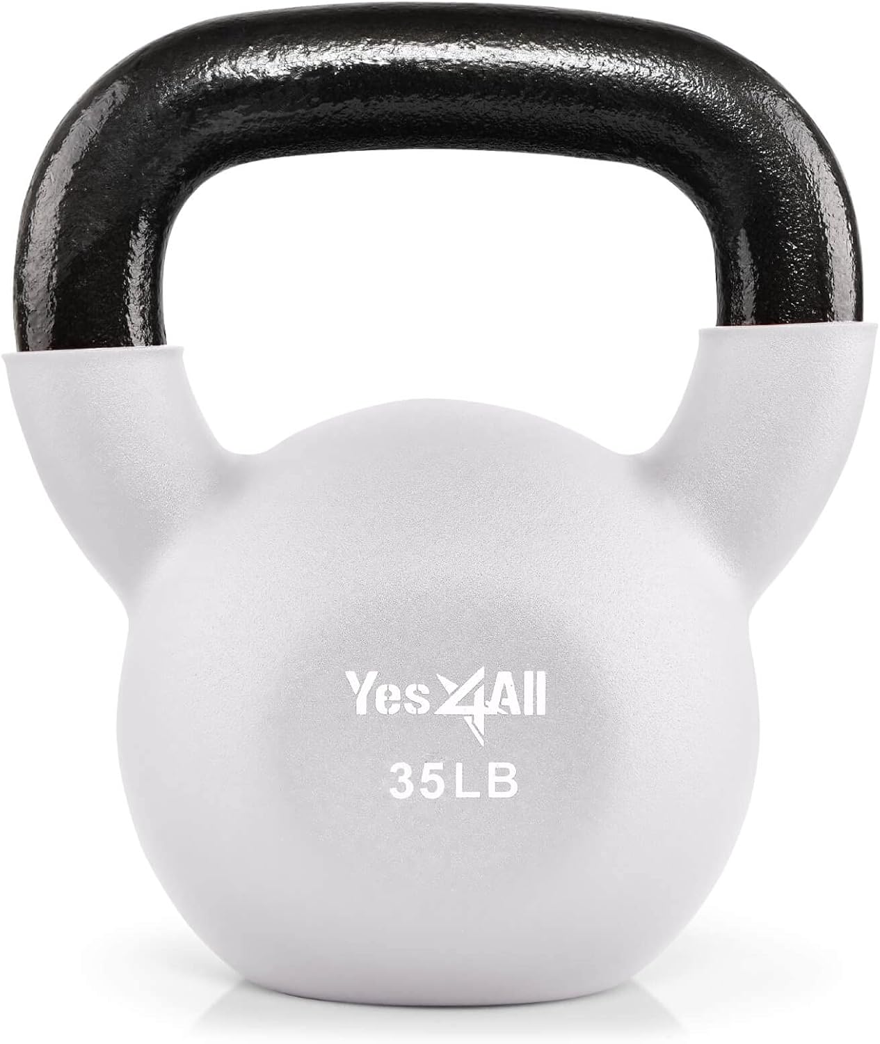 Yes4All Neoprene Coated Kettlebell Weights, Strength Training Kettlebells for Weightlifting, Conditioning, Strength & Core Training Pack of 2