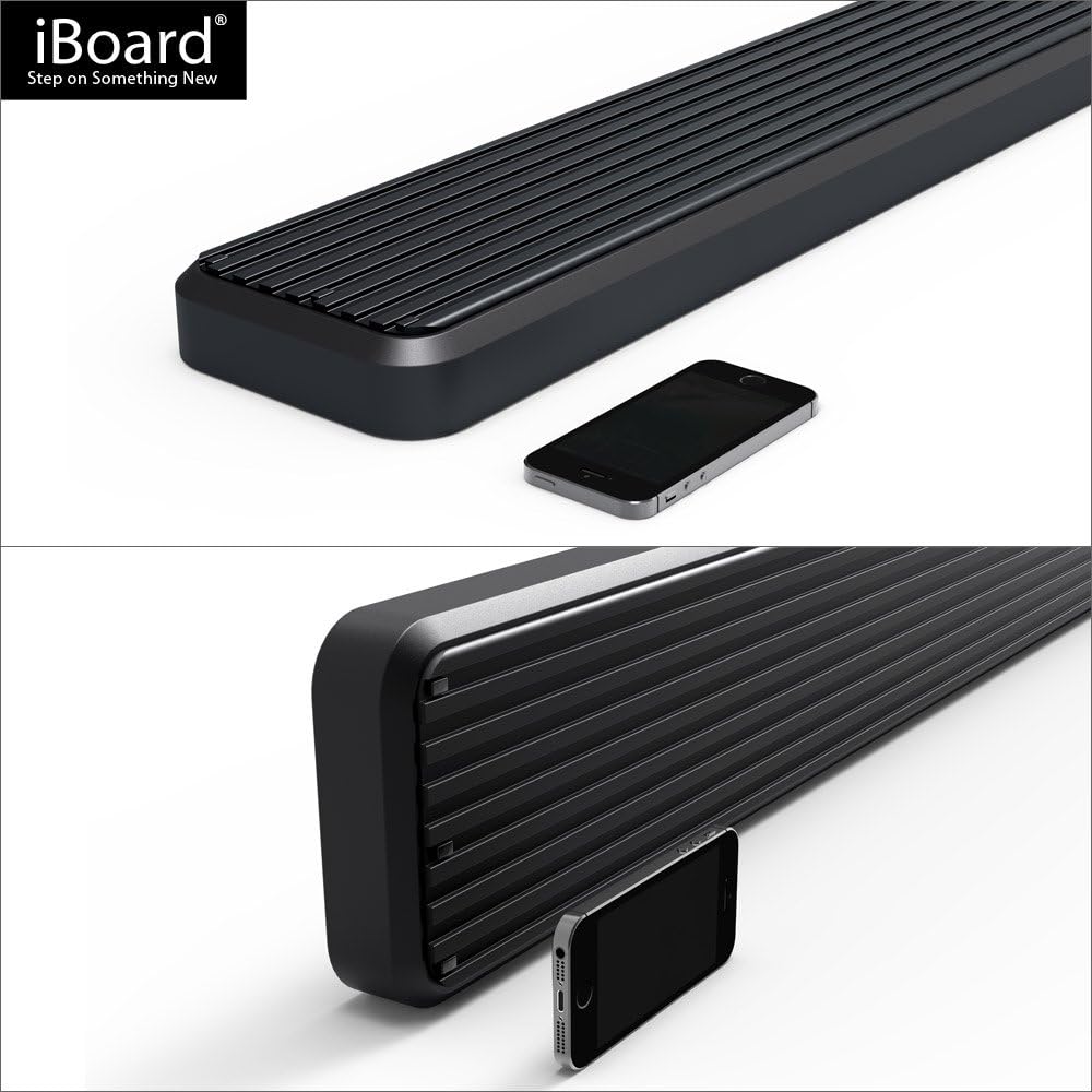 APS iBoard (Black Powder Coated 6 inches) Running Boards Nerf Bars Side Steps Step Rails Compatible with Chevy Colorado GMC Canyon 2015-2022 Crew Cab