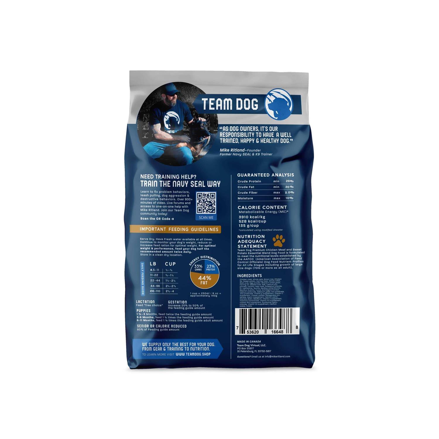 Team Dog Essential Blend Premium Dog Food - Pet Supplies online store