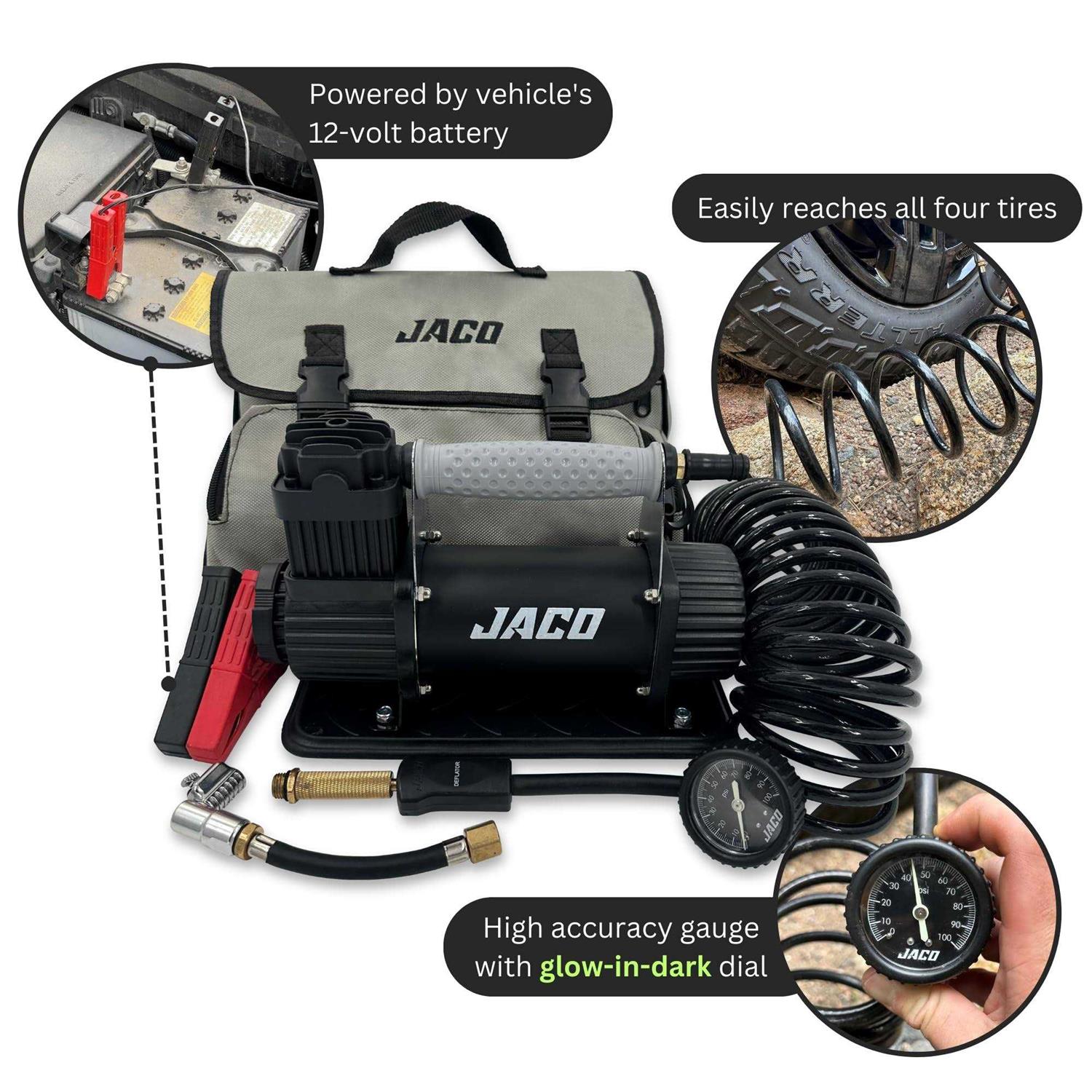 JACO 4X4 TrailPro Heavy Duty Portable Air Compressor - Sports Supplies Online Store