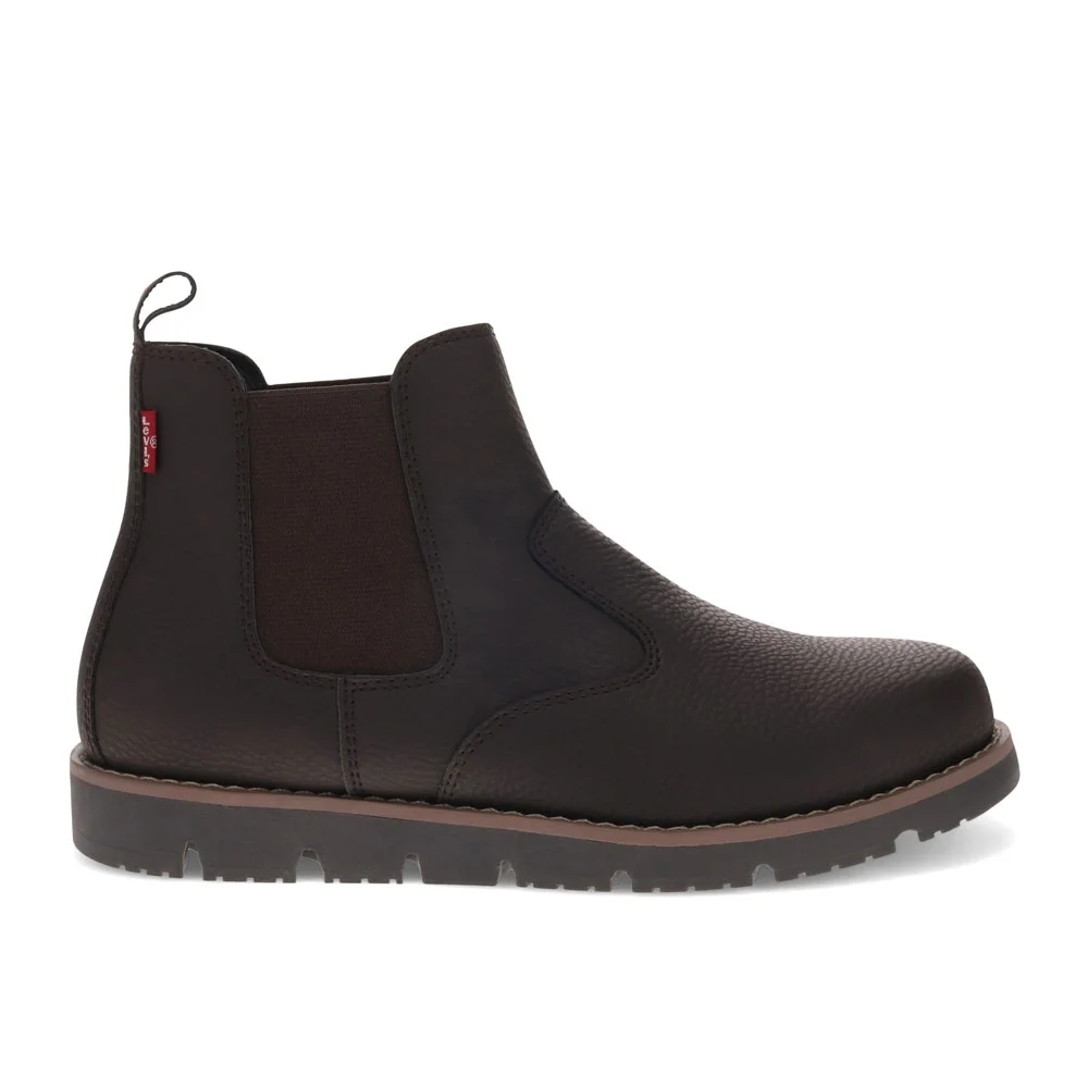 Levi's Mens Chelsea Logger 2 WX Vegan Leather Casual Pull-On Boot