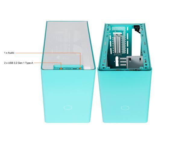 Cooler Master MasterBox NR200P Mini-ITX Caribbean Blue Computer Case