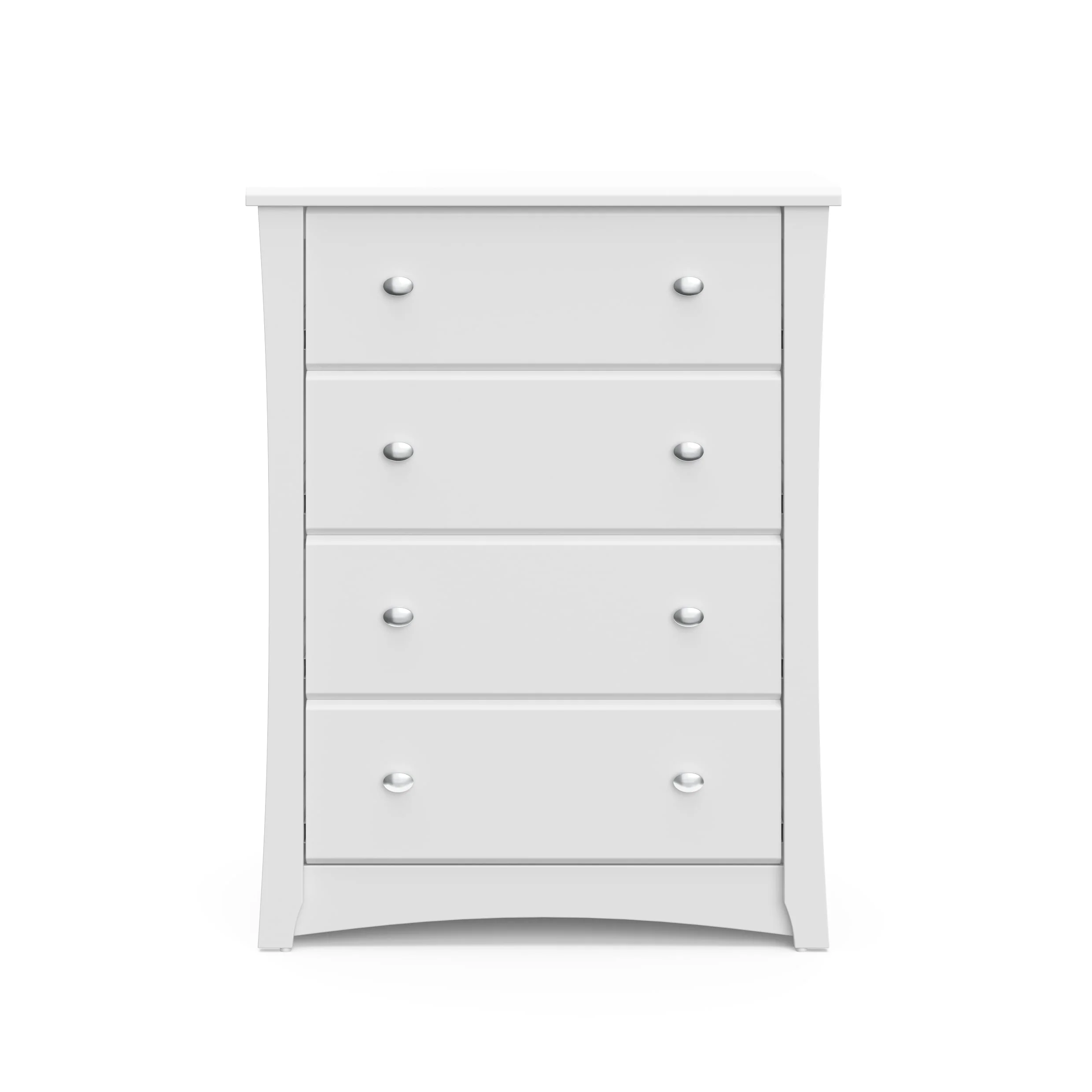 Storkcraft Crescent 4 Drawer Kids Dresser White