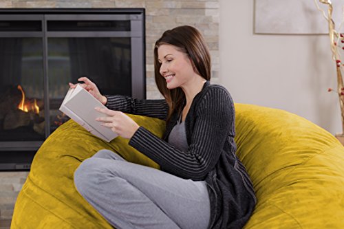 Chill Sack Bean Bag Chair - 5' Giant Memory Foam Lounge Chair with Soft Microfiber Cover – Cozy Furniture for Living Room, Dorm