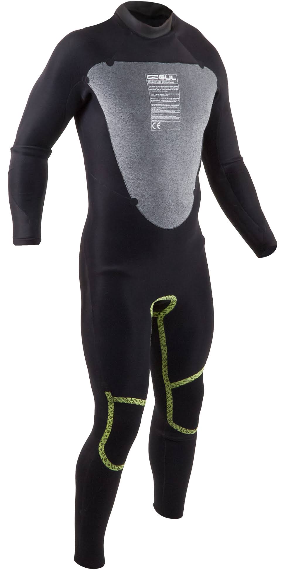 Gul Mens 3/2mm Response Back Zip Wetsuit - Black 2020