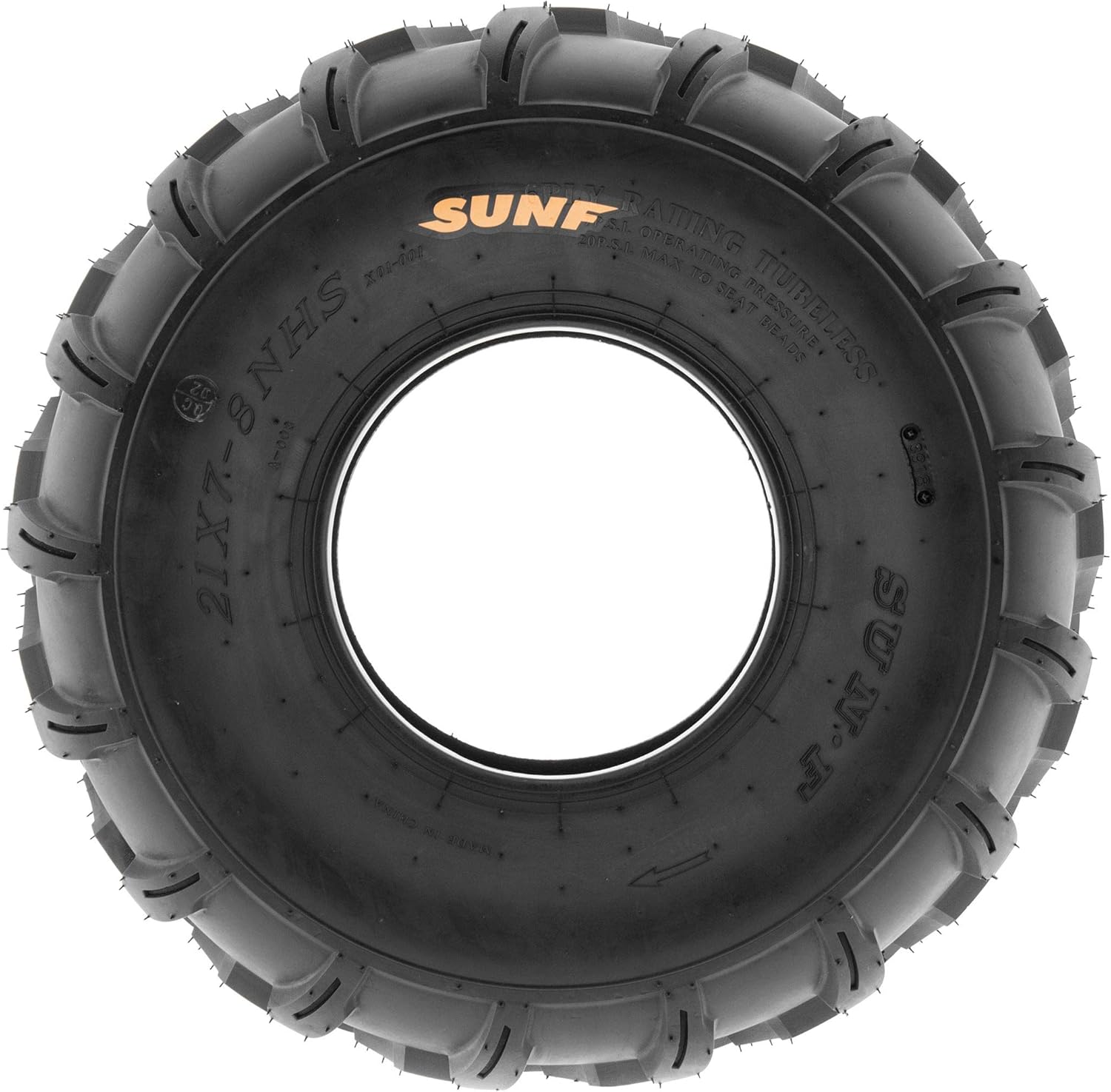 SunF A003 ATV/UTV/Lawn-Mowers Off-Road Tire 18x7-8, 6 PR, Directional Tread (Pair of 2)