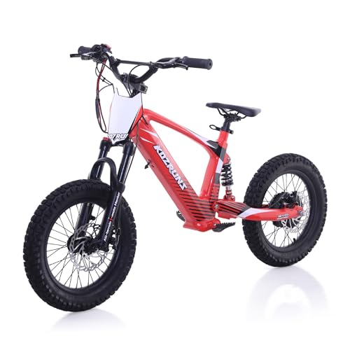 EVO18/20 Lightweight Electric Dirt Bike for Kids, 750/850W Powerful Race-Grade Electric Motorcycle, 18.6/21.7 MPH and 12.4/24.2-Mile Long Range