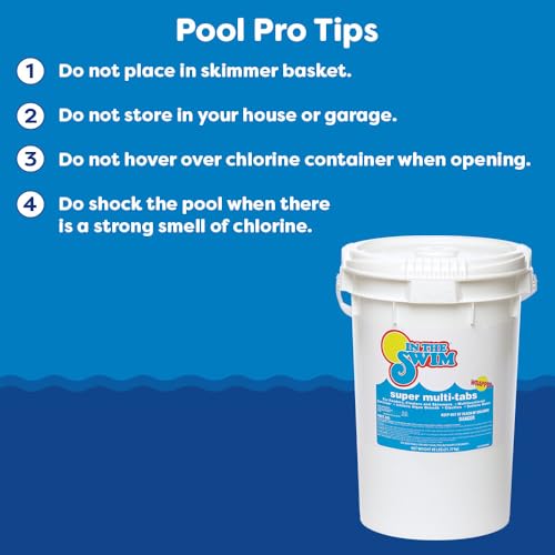 In The Swim 3 inch 5-in-1 Super Multi-Tabs – Swimming Pool Sanitizer – Chlorine - Stabilizer - Clarifier