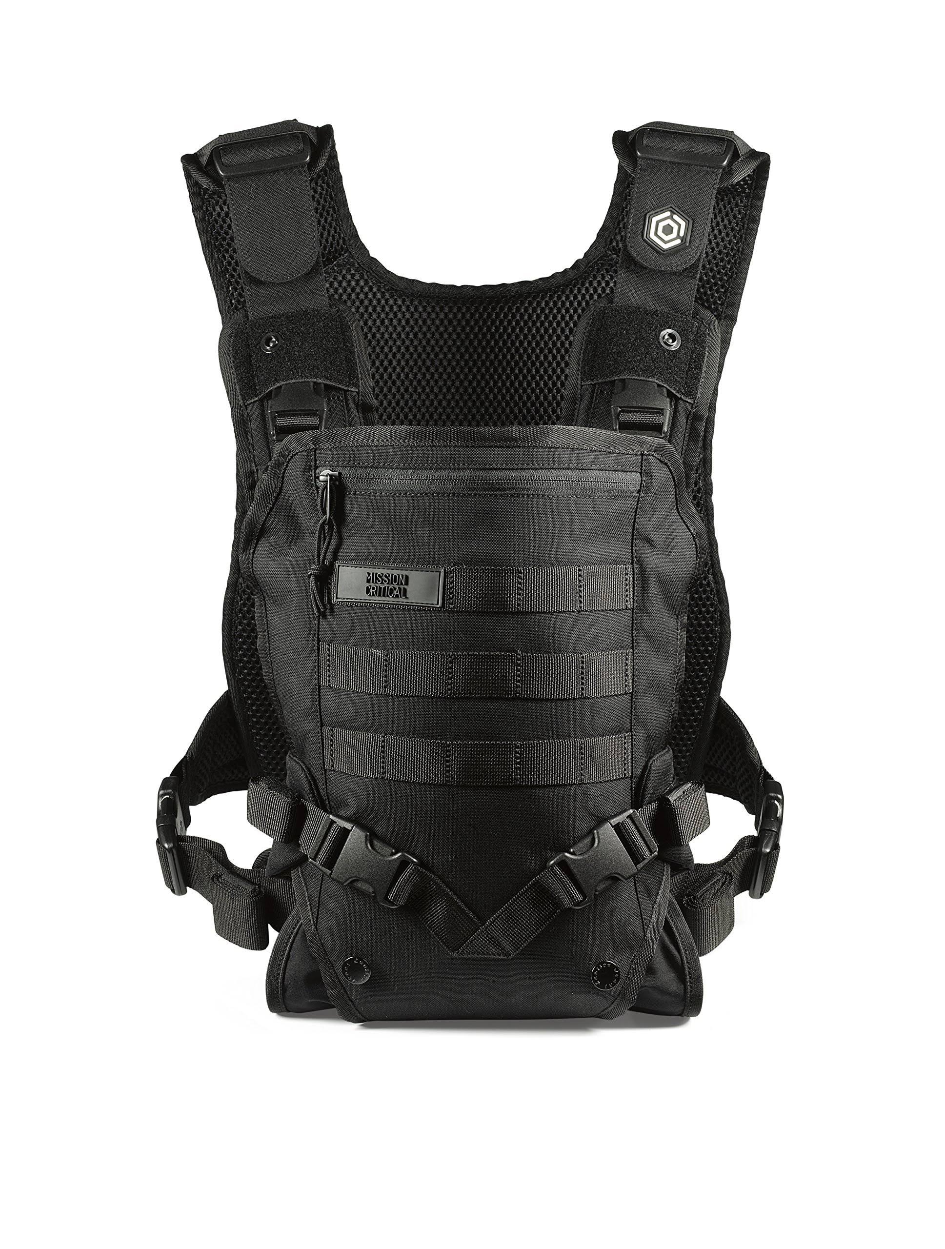 Mission Critical | S.01 Action Baby Carrier | Baby Gear for Dads | Front Carrier | Black