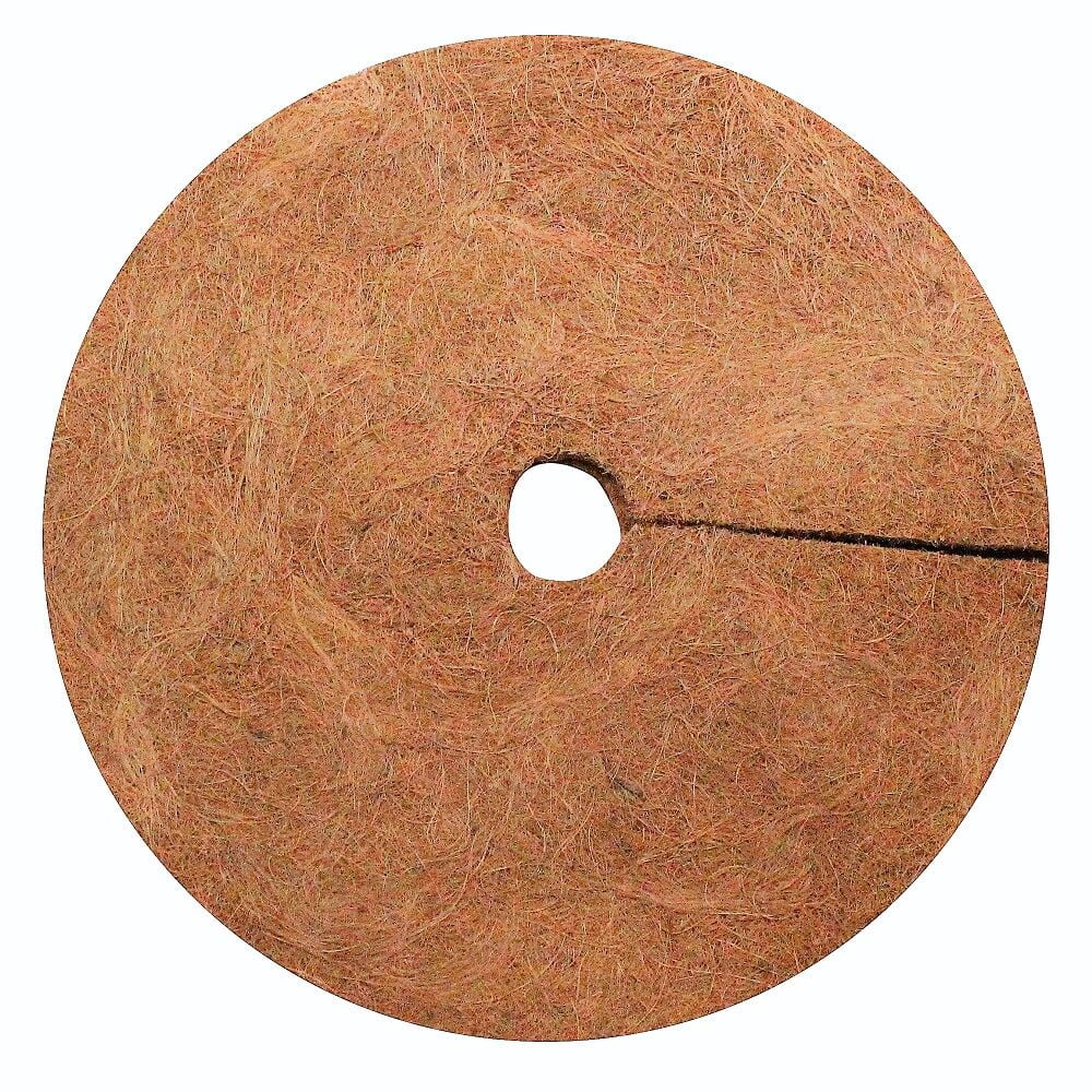 Envelor Coco Coir Tree Ring Mulch Mat Coconut Coir Fiber Tree Weed Barrier Ring Gardening Mulch Rings for Trees Plant Cover Planter Disc Root