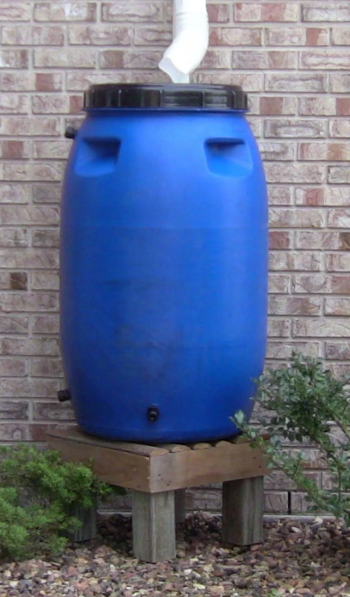 UpCycle Products 55 Gallon Blue Rain Barrel