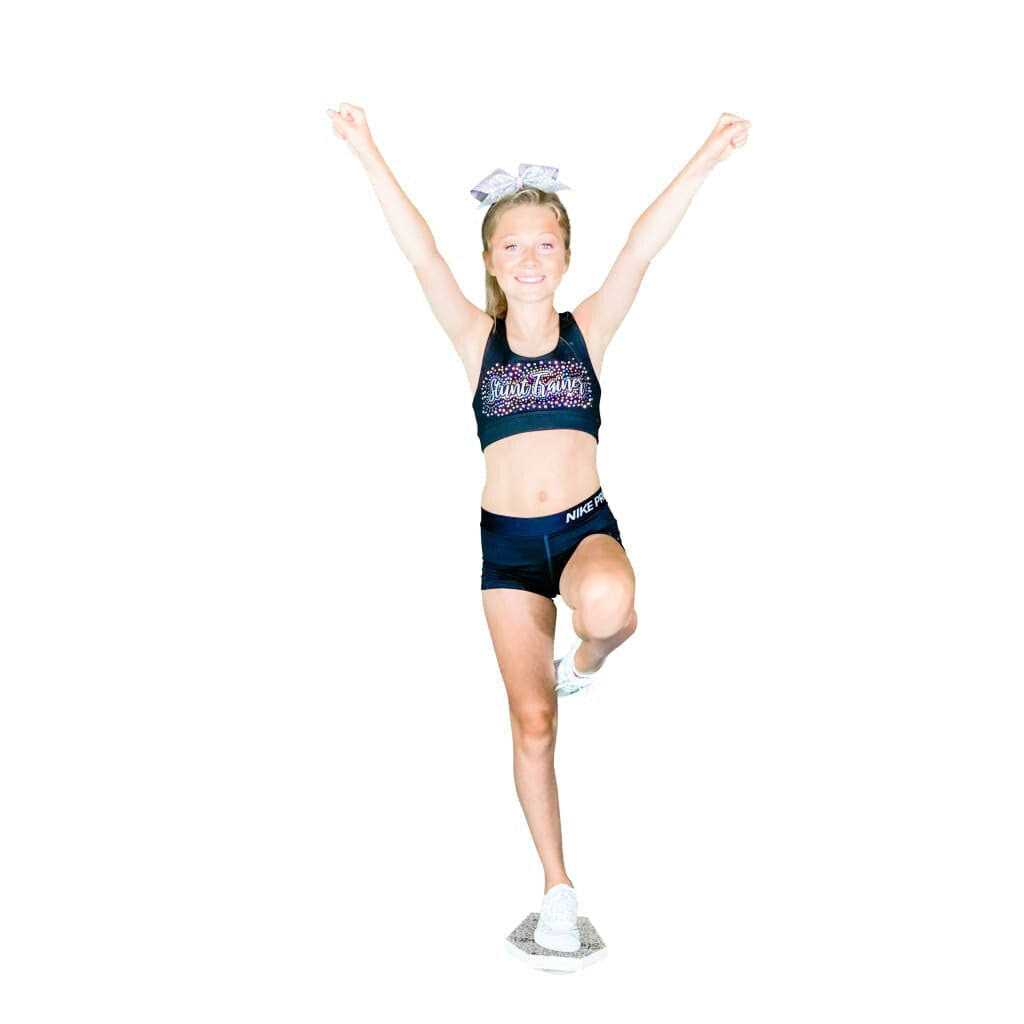 Stunt Trainer Cheer Stand for Cheerleading Flyer Balance and Stunting Cheerleader Training Board Equipment for Flexibility Core Strength and