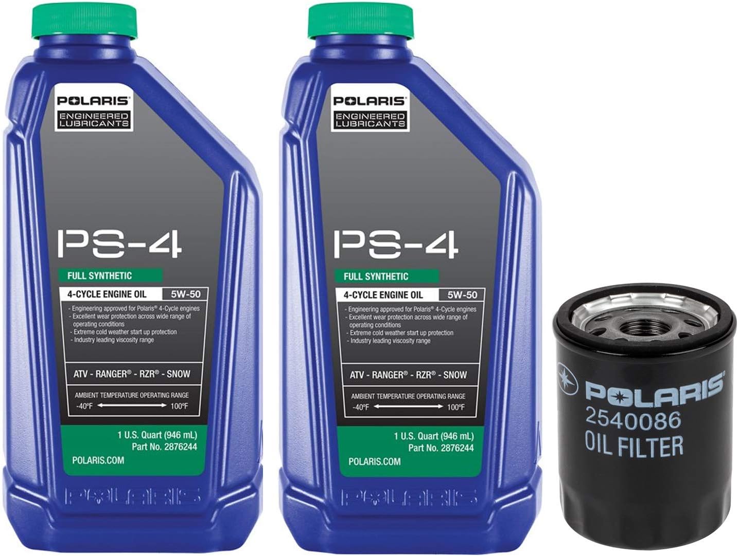 2009 POLARIS RANGER XP 700 EFI 700 SERIES POLARIS OIL CHANGE KIT Pack of 2