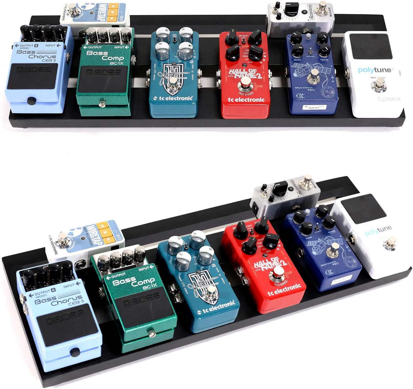 Ghost Fire Guitar Pedal Board Aluminum Alloy Effect Pedalboard with Carry Bag,V series (V-BABY MAX（Deluxe Edition）)