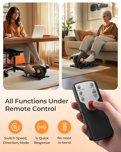 YOSUDA Under Desk Elliptical Electric,Ellipse Leg Exerciser for Seniors