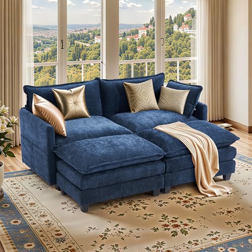 SweetGO corporation 40" Chenille Lounge Chair for Reading, Modern Couch Cozy Sofa Bed
