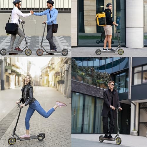 Electric Scooter, Folding E Scooter for Adults with Seat, 350W Motor, 8.5" Tire, 19MPH