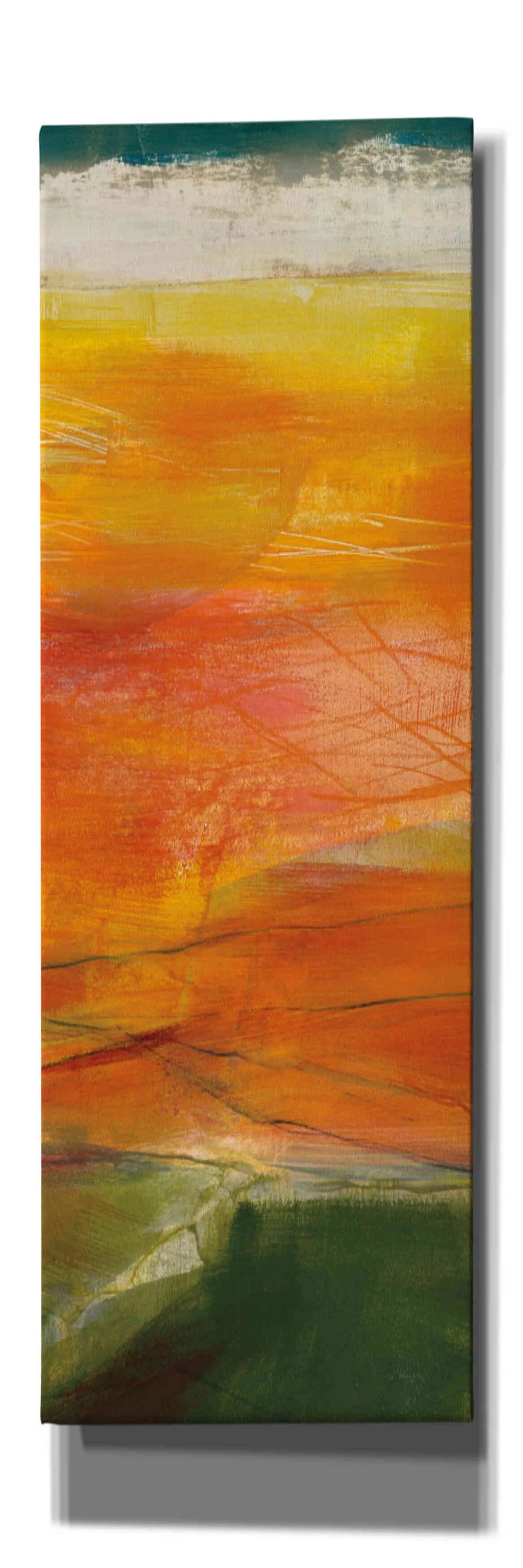 Epic Graffiti 'Bog Journey III V2' by Jo Maye, Giclee Canvas Wall Art, 12"x36"