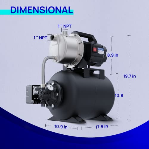 Aquastrong Portable Shallow Well Pump Garden Pump…