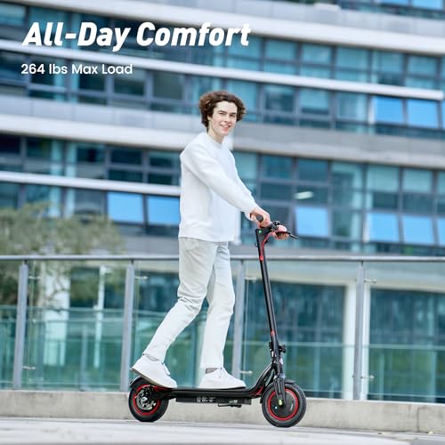 Electric Scooter, 500W/350W Powerful Motor, 22/18 MPH Top Speed, 23/21 Miles Long Range, 10"/8.5" Pneumatic Tires, Smart App