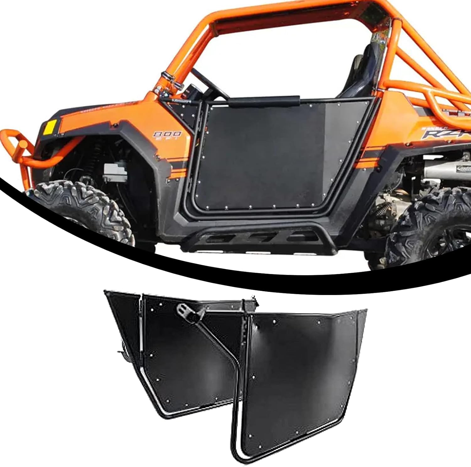 KINTOP UTV Doors Compatible with Polaris 2008-2014 RZR 800/800 S/570/XP 900 2 Door Models