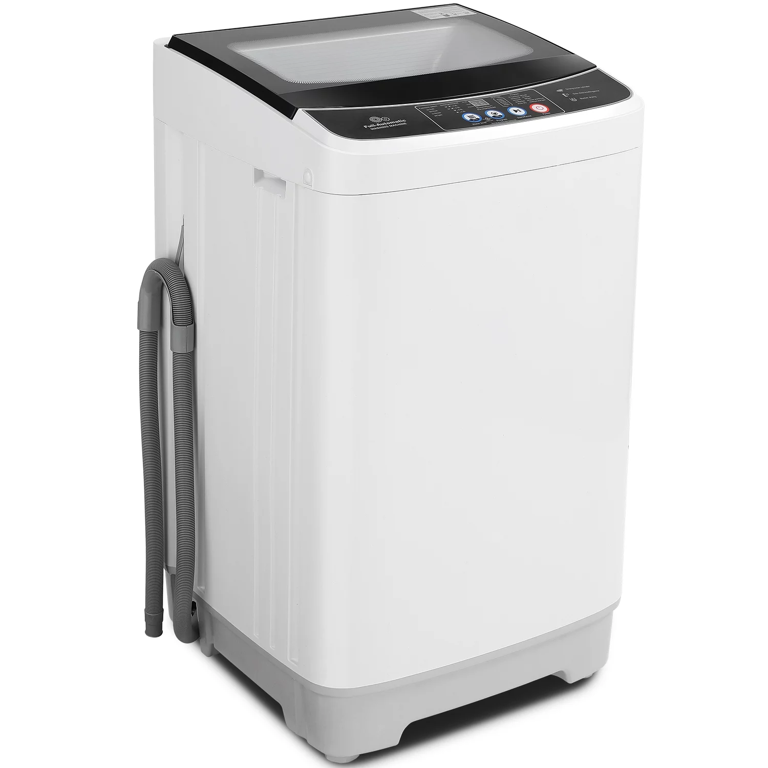 Qhomic Portable Washing Machine, 17.8 lbs Fully Automatic Compact Washer, 10 Wash Programs